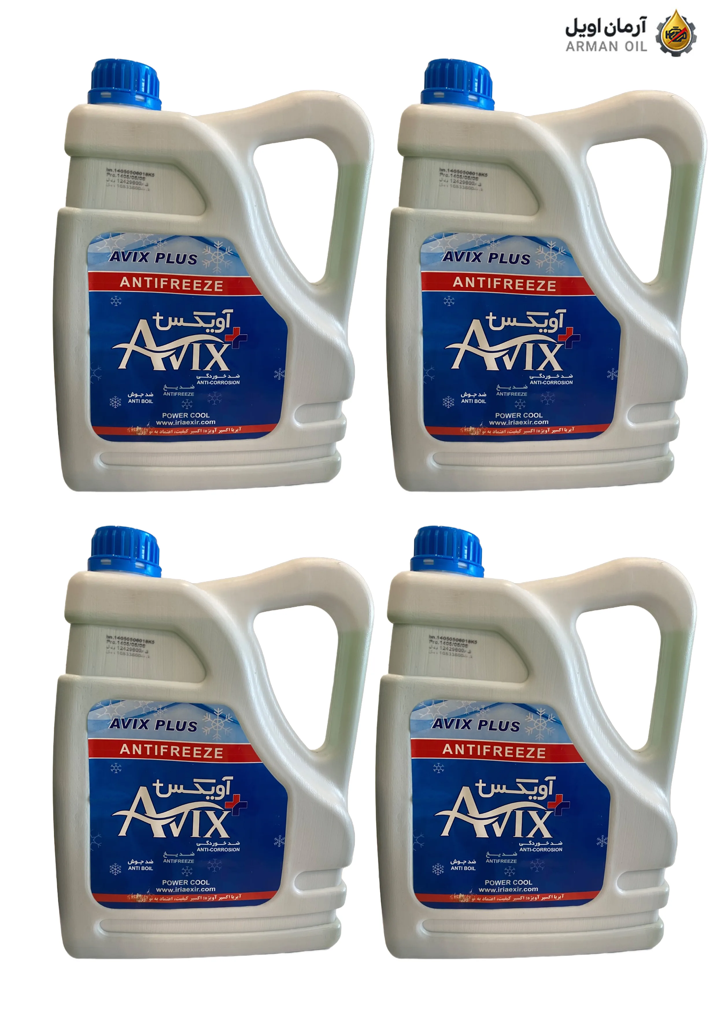 ضد یخ و ضد جوش آویکس پلاس (Avix+)  -حجم 4 لیتری کارتن 4 عددی